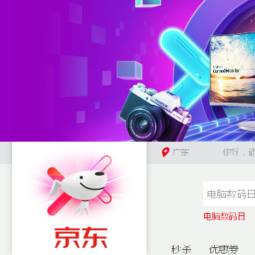 京东商城网站截图