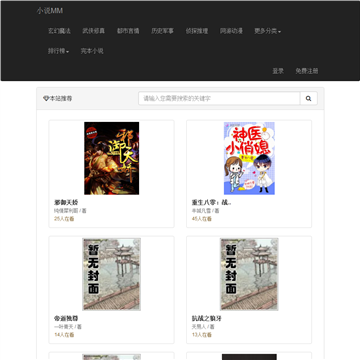 MM小说网网站截图